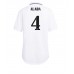 Billige Real Madrid David Alaba #4 Hjemmetrøye Dame 2022-23 Kortermet